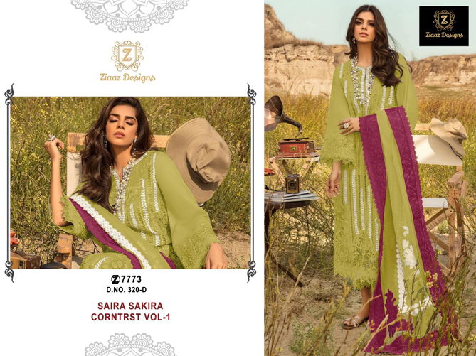 Ziaaz Designs 320 Colours Designer Pakistani Suit Catalog
